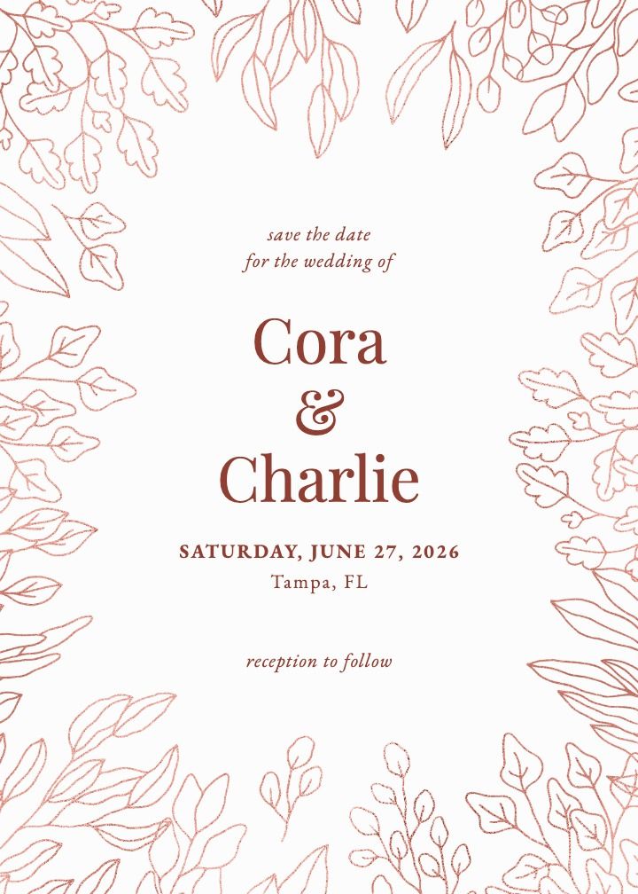 Save the Date Card