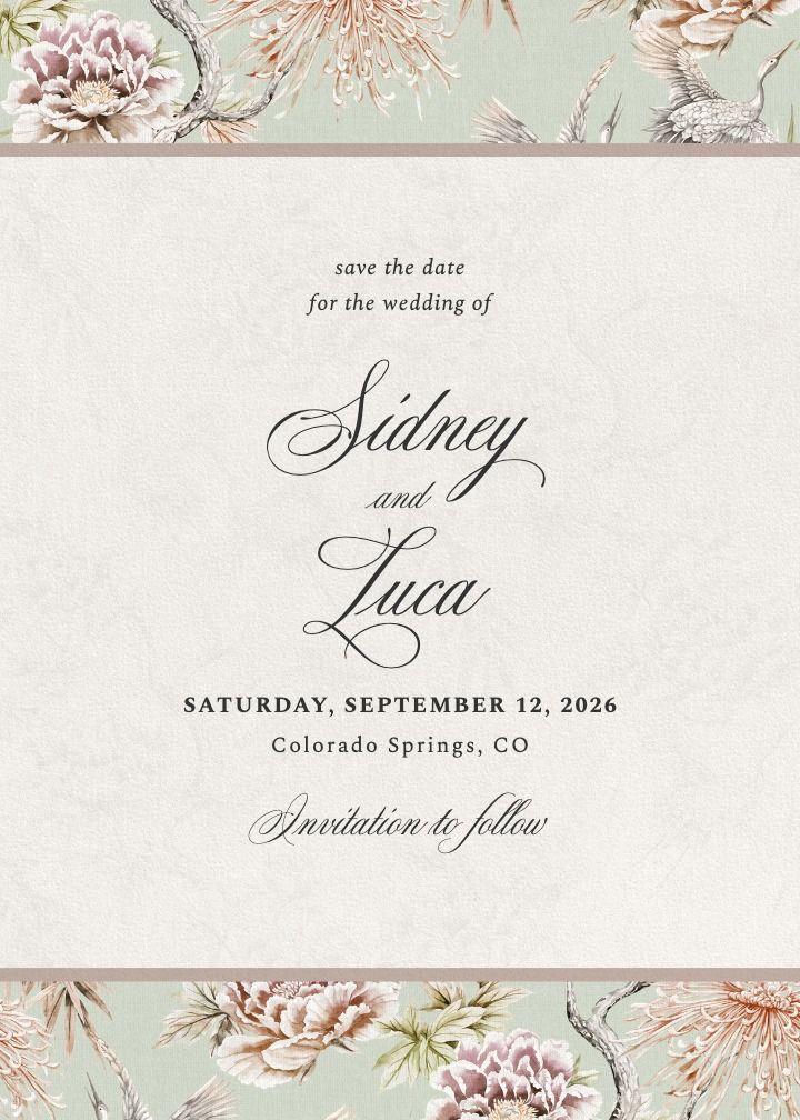 Save the Date Card