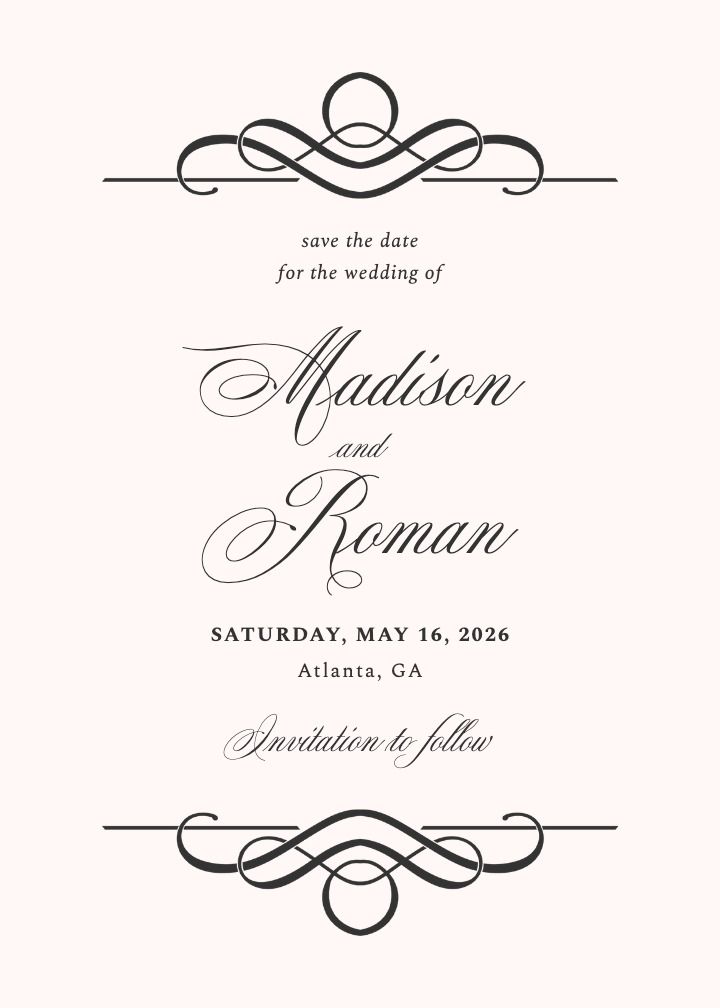 Save the Date Card