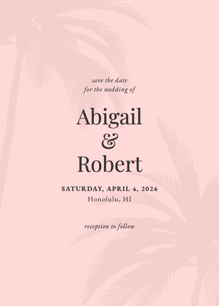 Save the Date Card