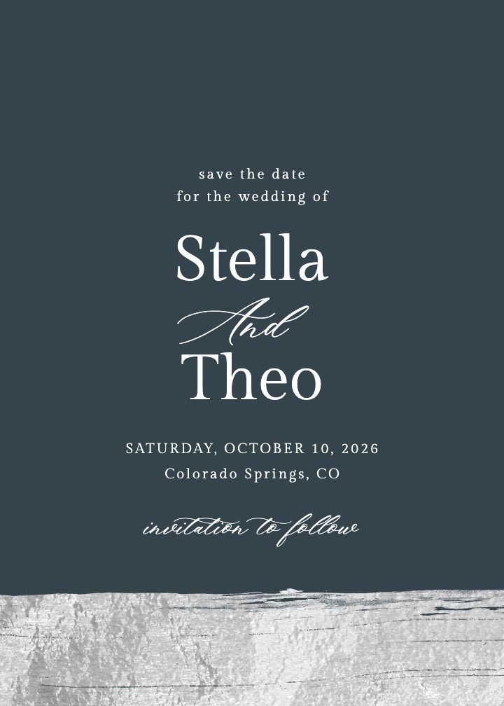 Save the Date Card