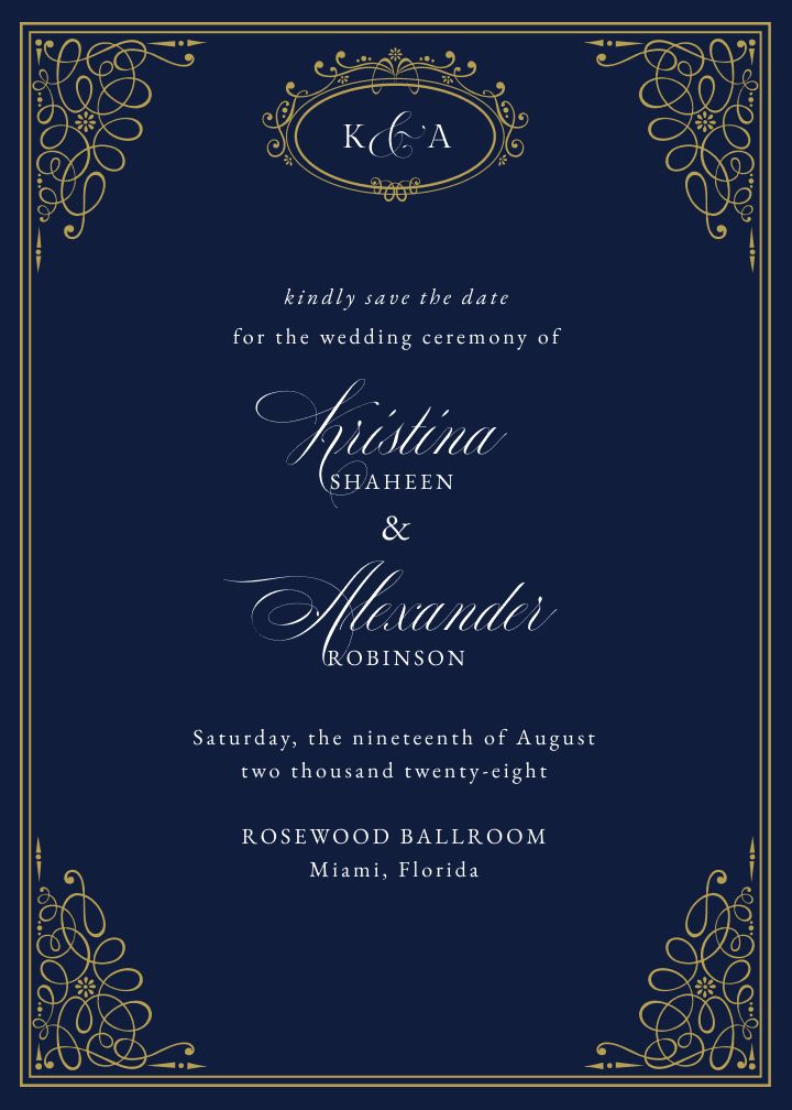 Save the Date Card