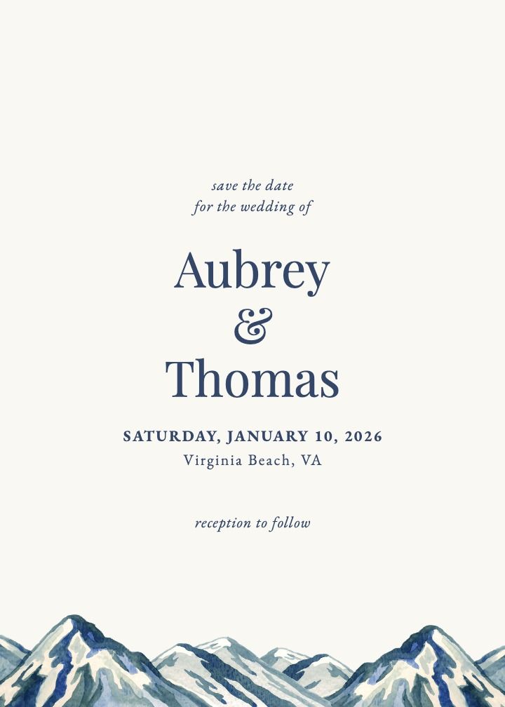 Save the Date Card