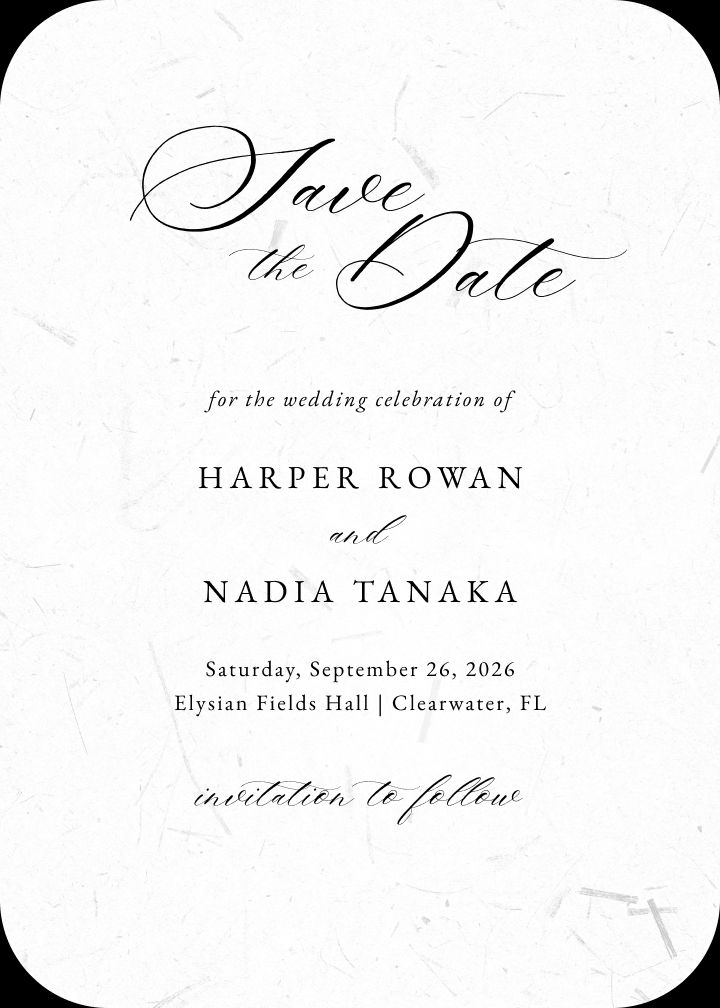 Save the Date Card