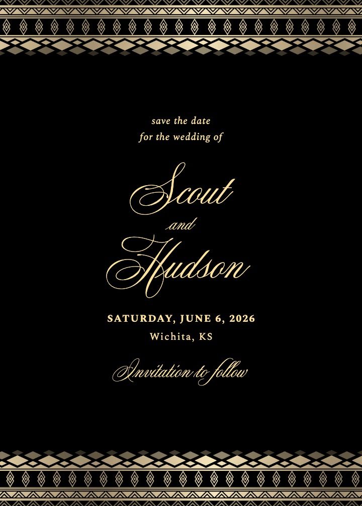 Save the Date Card