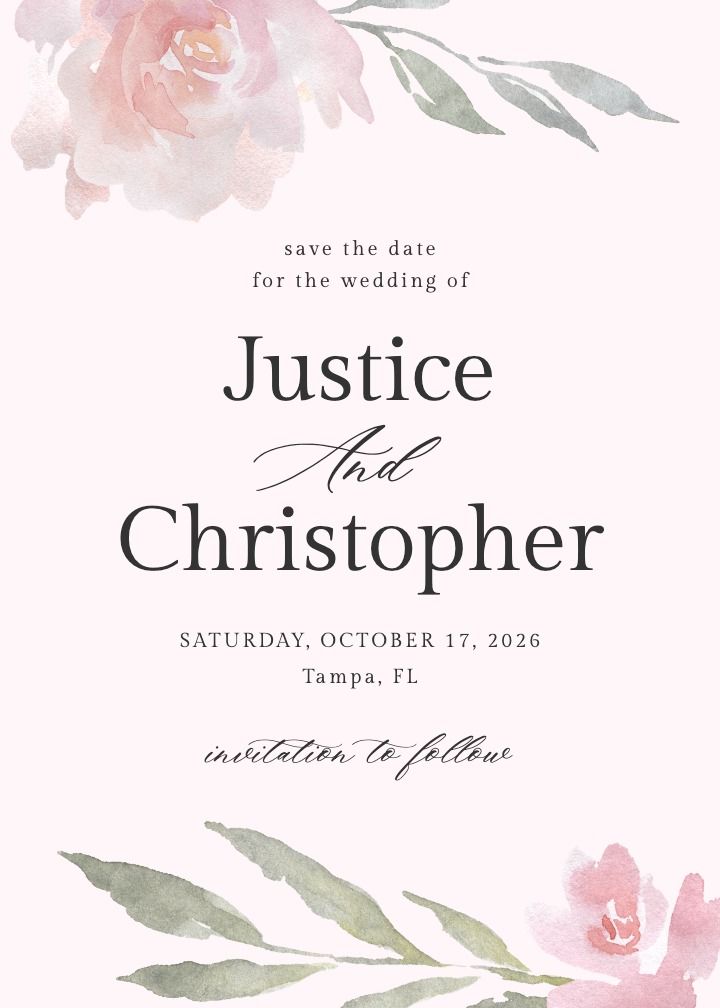 Save the Date Card