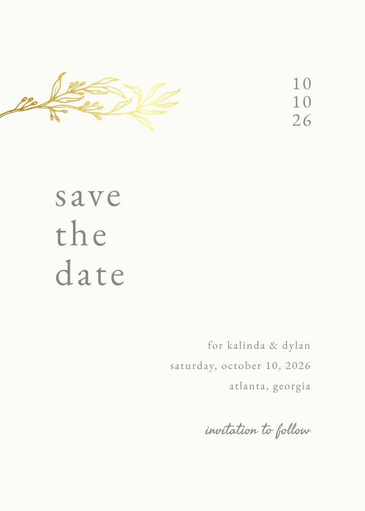 Save the Date Card