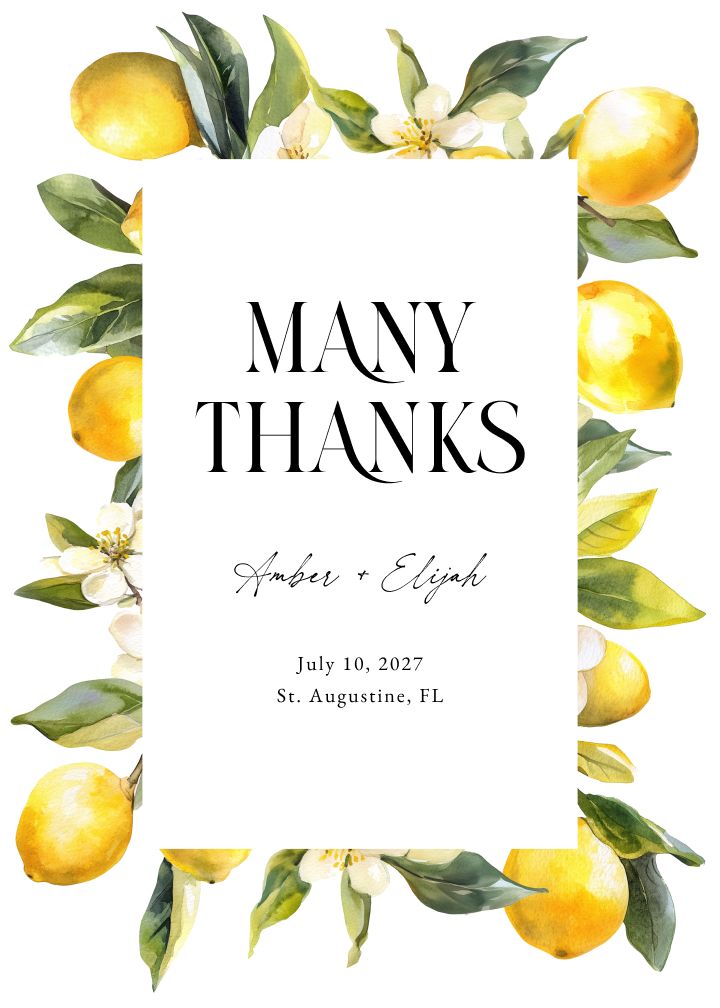 Thank You Cards Card