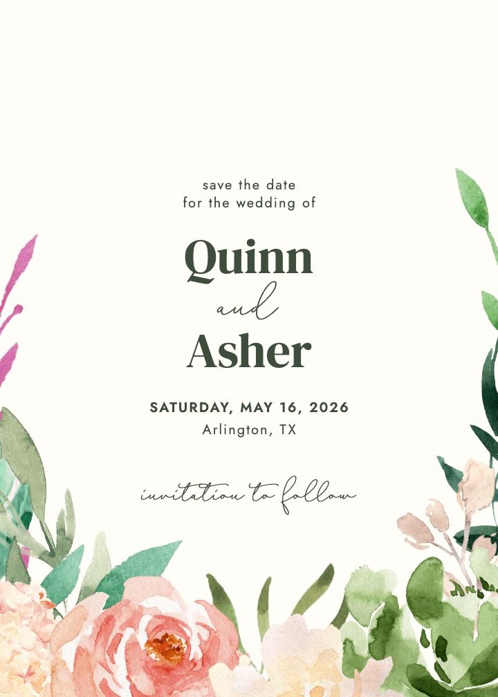 Save the Date Card
