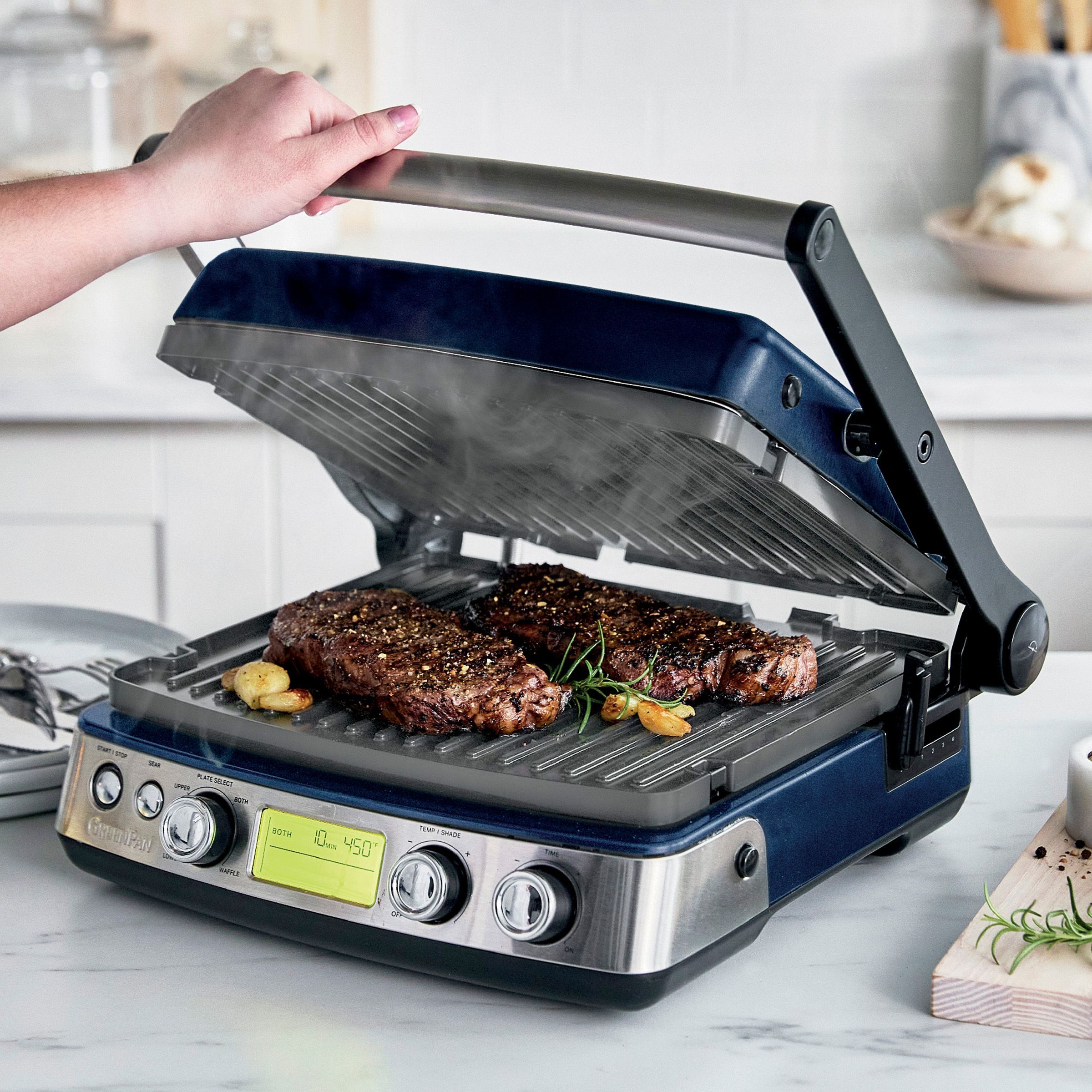 Elite Multi Grill, Griddle & Waffle Maker, Graphite