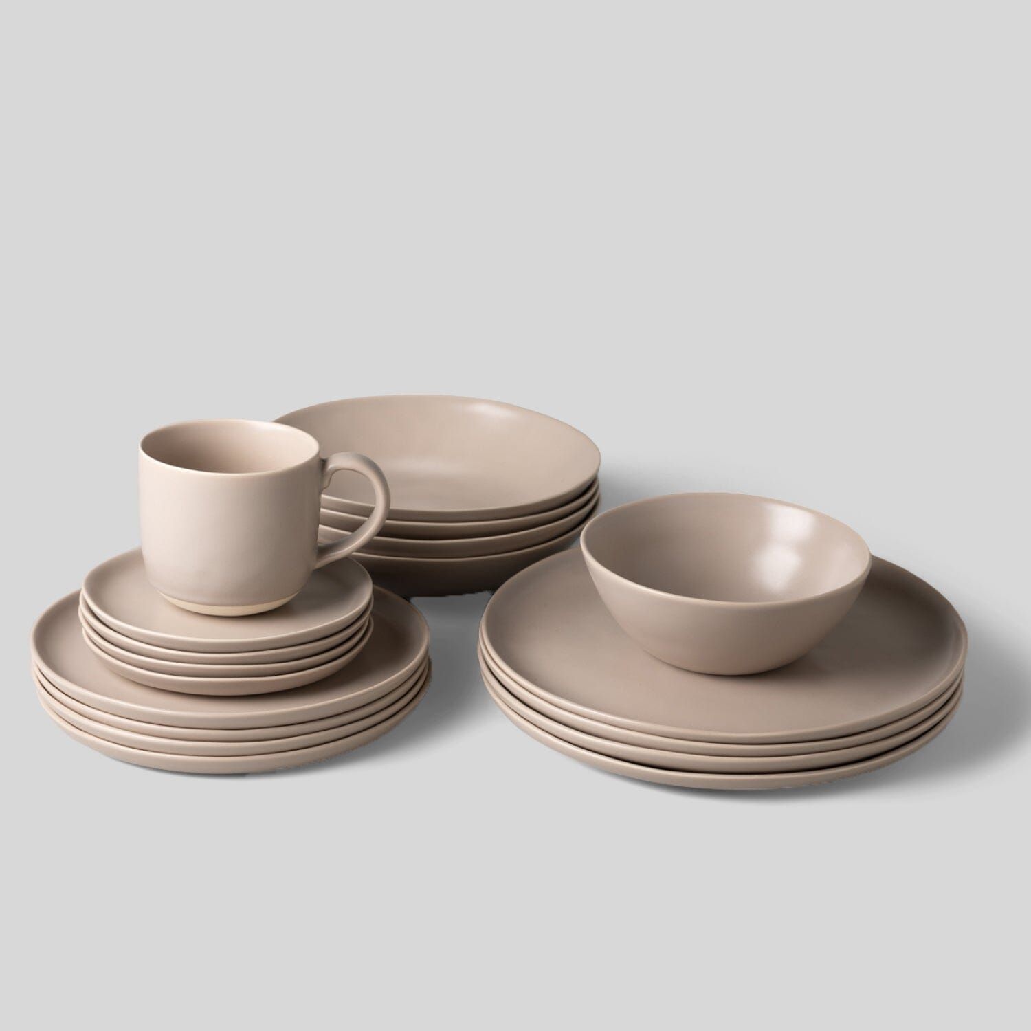 Fable Classic 24Piece Dinnerware Set, Service for 4 in Taupe Joy