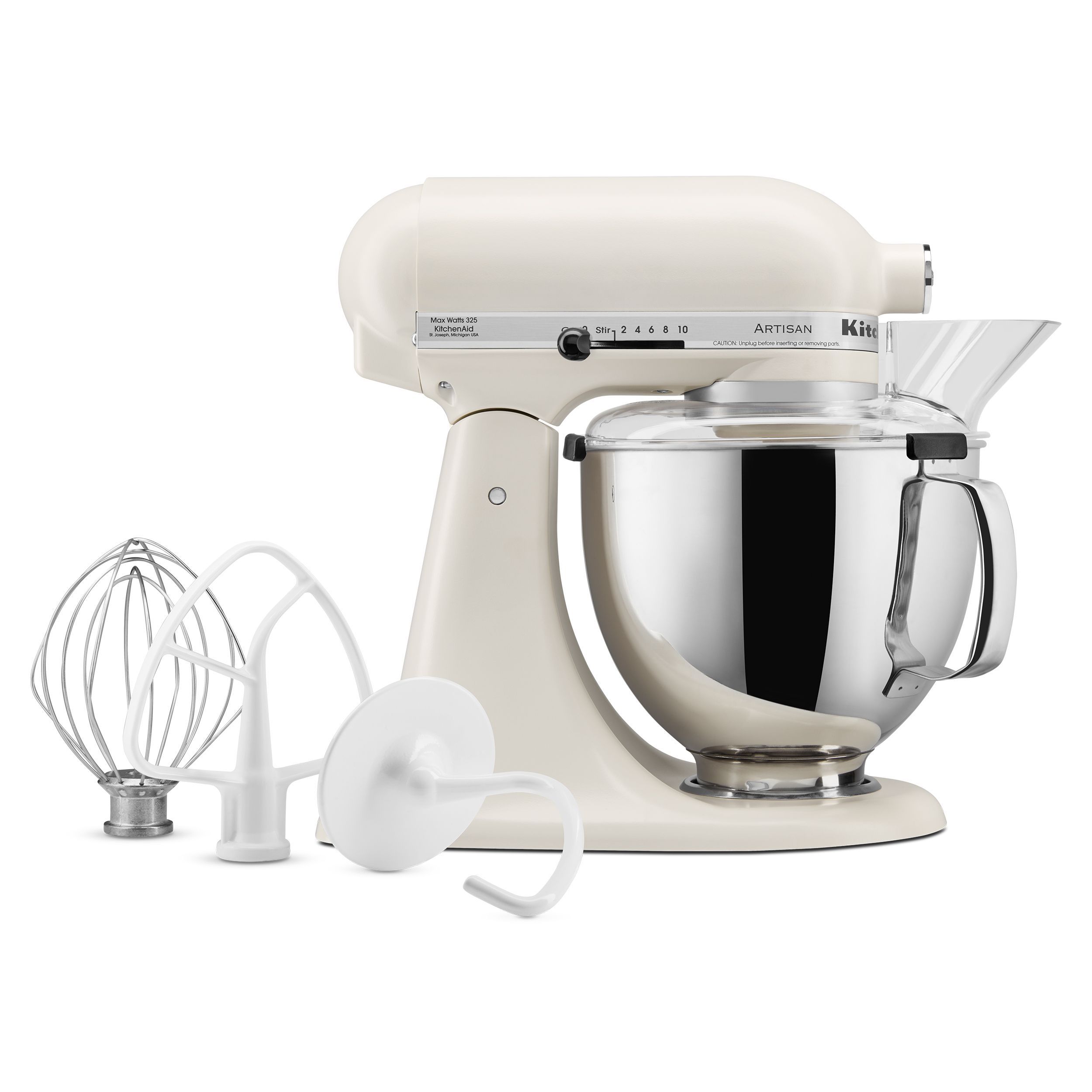 Artisan® Series 5 Quart Tilt-Head Stand Mixer Almond Cream