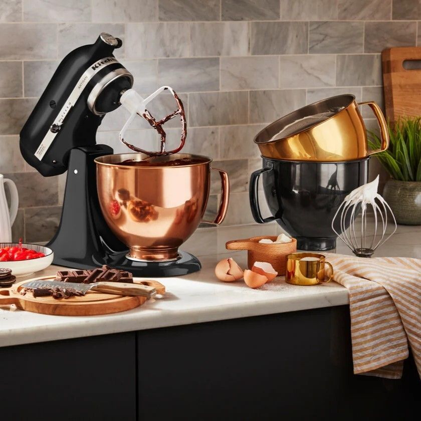 KitchenAid 5-Quart Radiant Copper Stainless Steel Metallic Bowl +