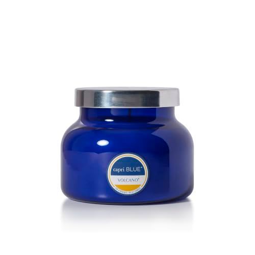 Capri Blue Volcano Scented Candle | Glass Jar | Blue, 19 oz