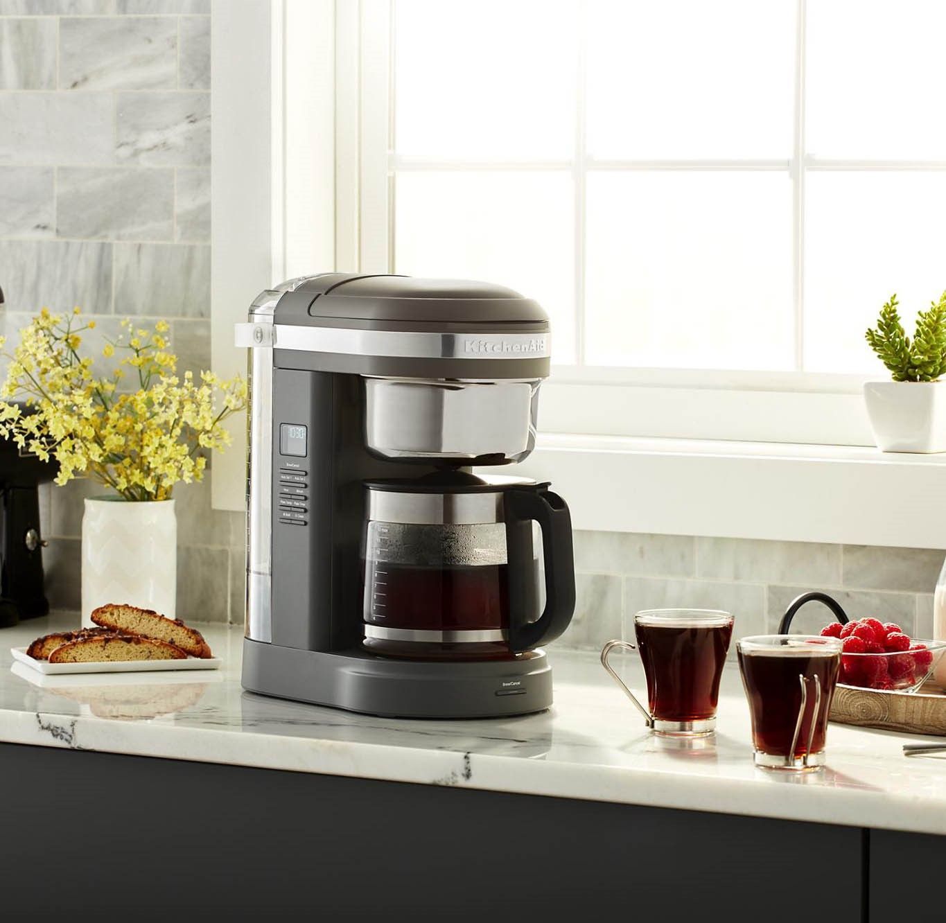 KitchenAid 12Cup Drip Coffee Maker with Spiral Showerhead and Warming