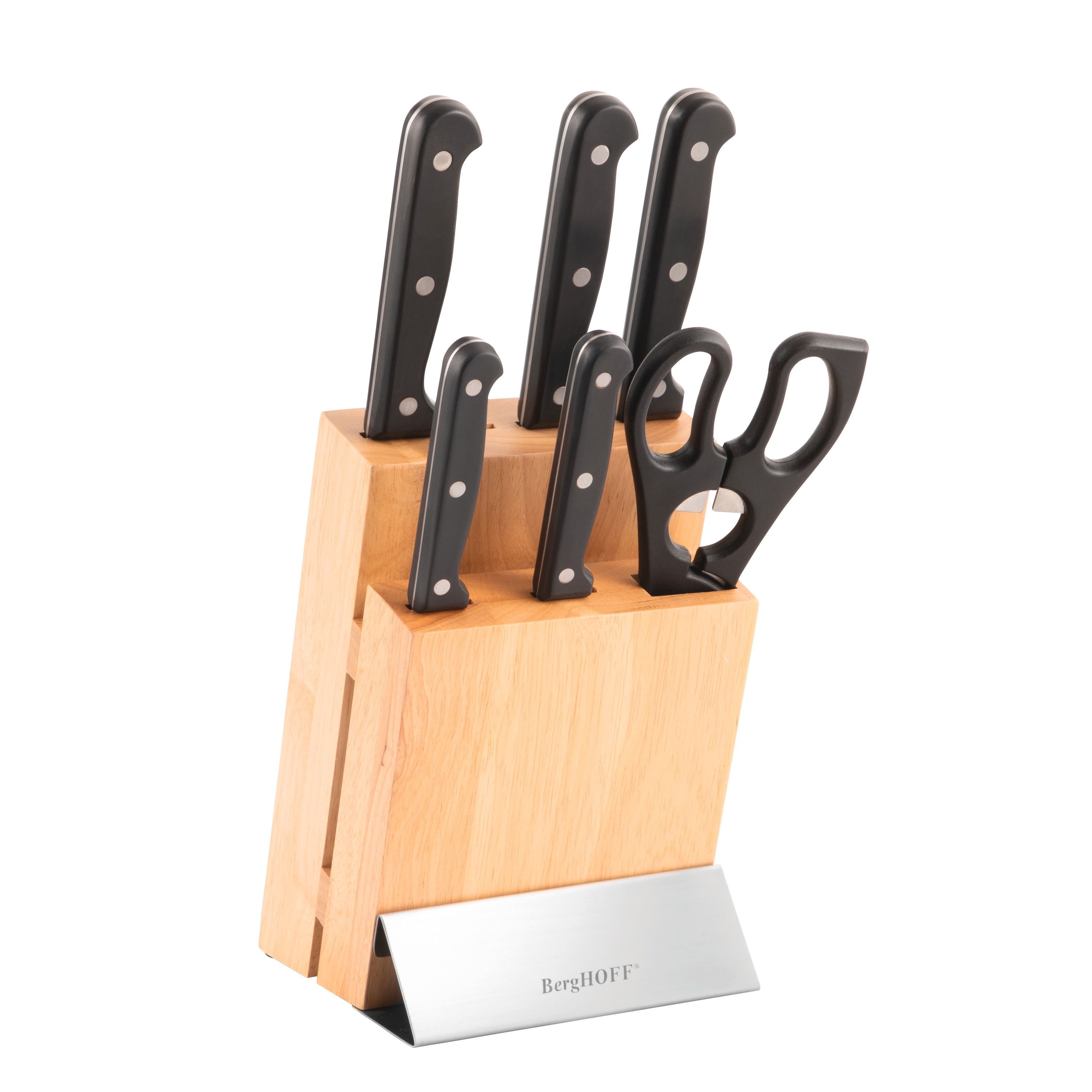 Berghoff Essentials Duo 7Piece Triple Riveted Knife Block Set Joy