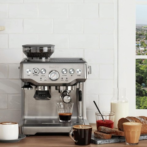 Breville Barista Express Semi-Automatic Espresso Machine in Stainless Steel wedding registry gift
