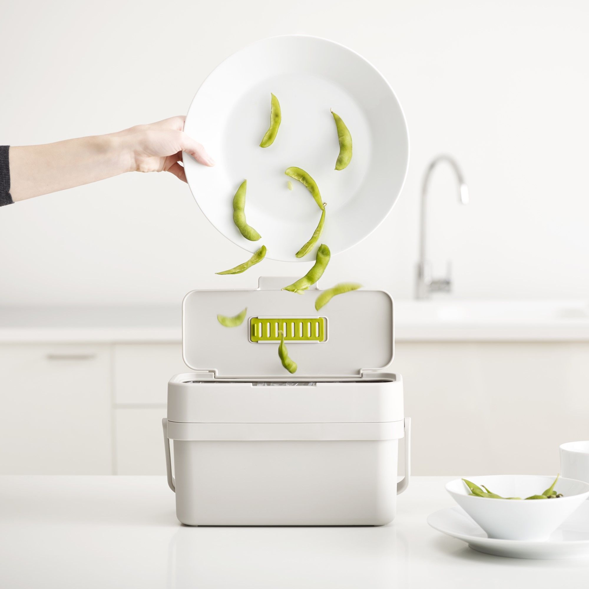 Compo Food Waste Caddy 4 Liters in Stone