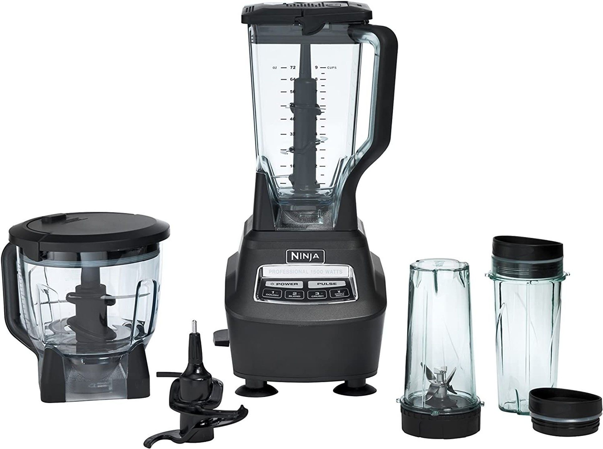 Ninja Mega Kitchen System with pitcher, two two-go cups and lids and food processor