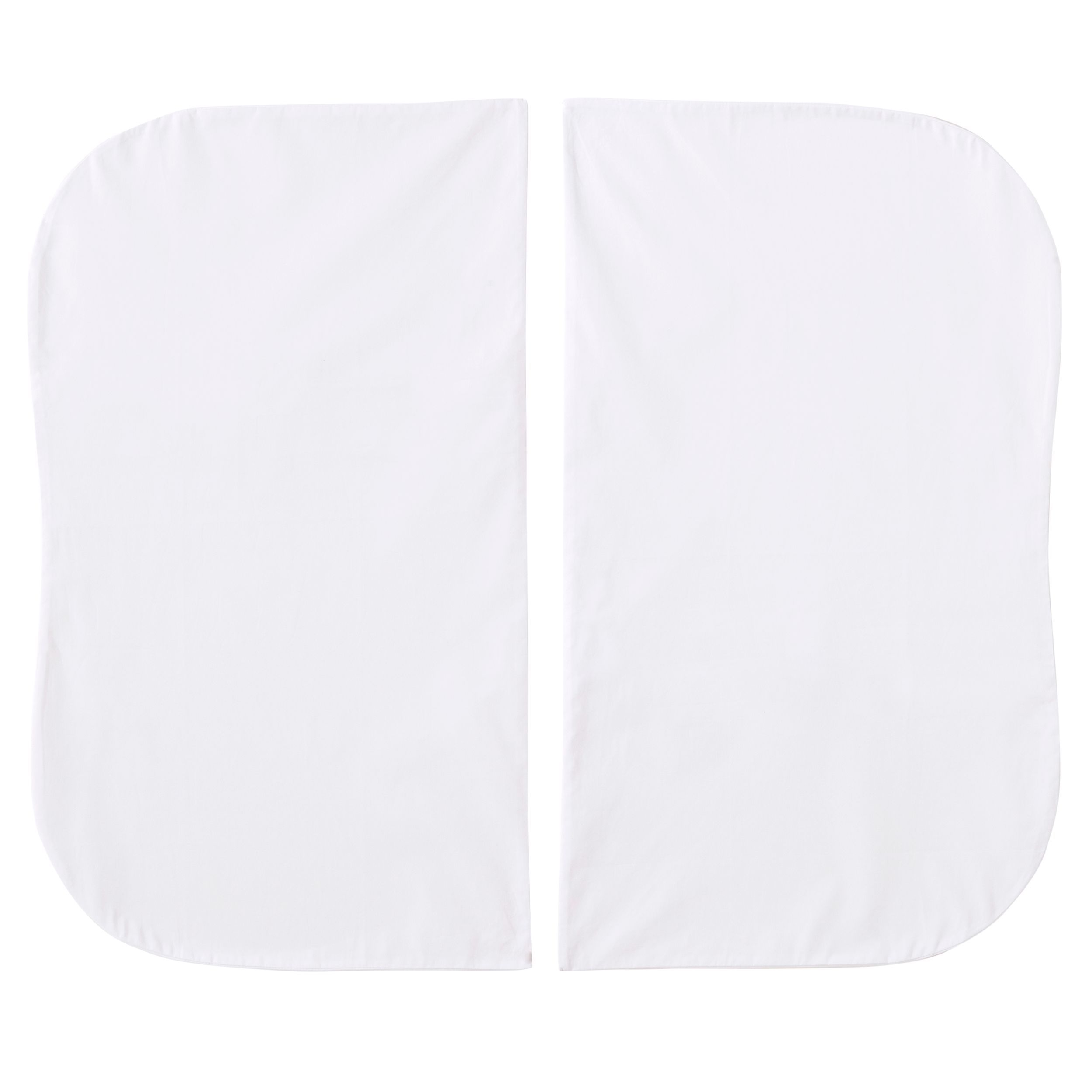 Halo Twin Bassinest White Fitted Sheet, 2Pack Joy