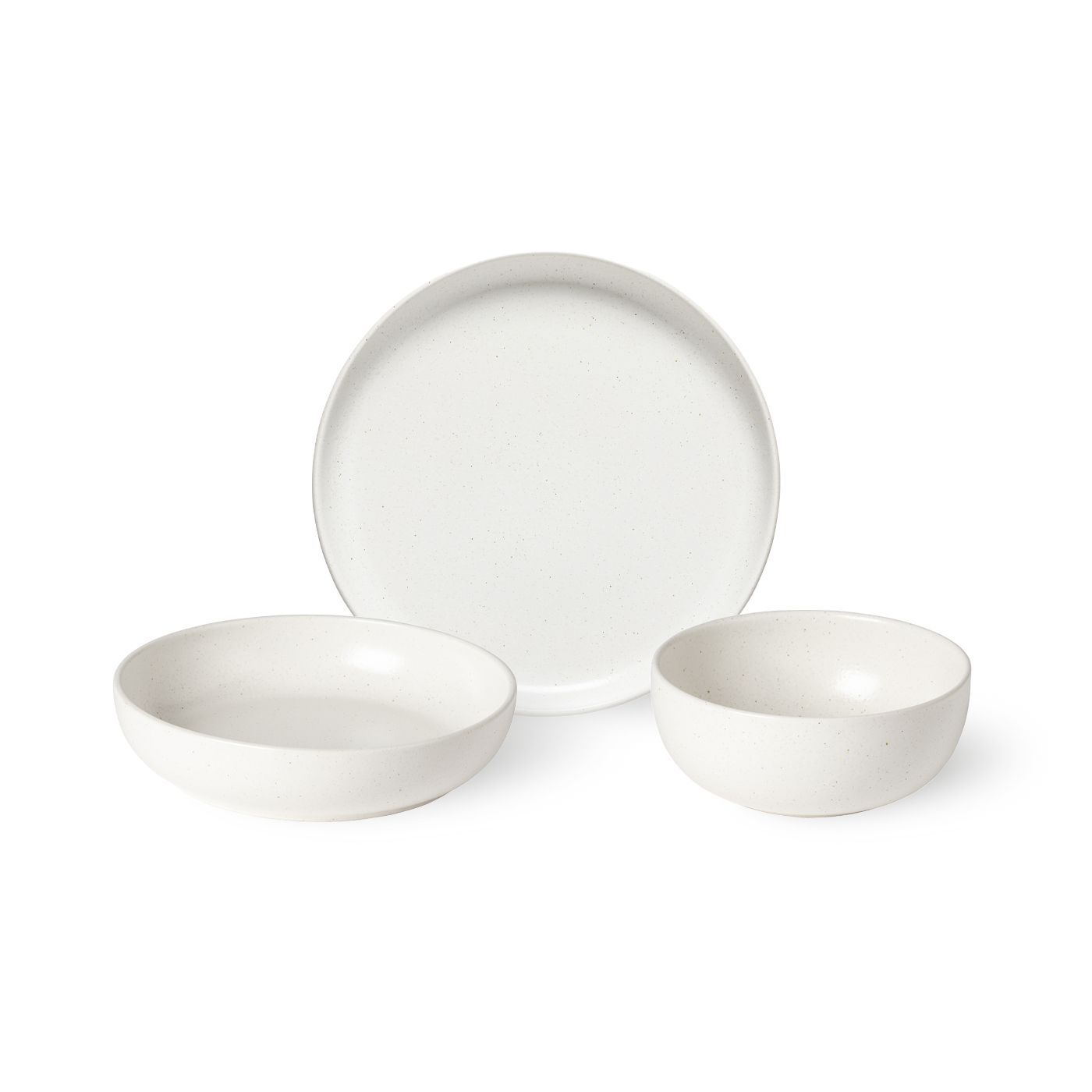 Casafina Pacifica 12Piece Dinnerware Set, Service for 4 in Salt Joy