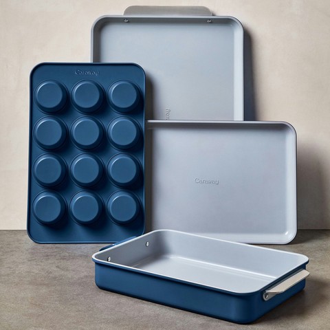 Caraway 5-Piece Bakeware Set in Navy wedding registry gift