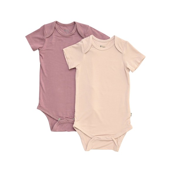 Kyte Baby Bodysuit in Blush and Mulberry, Set of 2, 0-3 Months baby registry gift