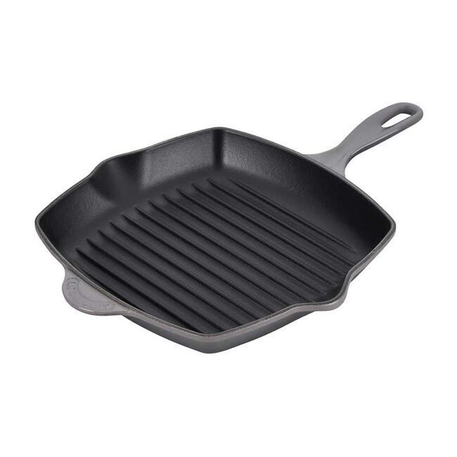 Le Creuset ​​Signature 10.25-Inch Square Skillet Grill with high ridges