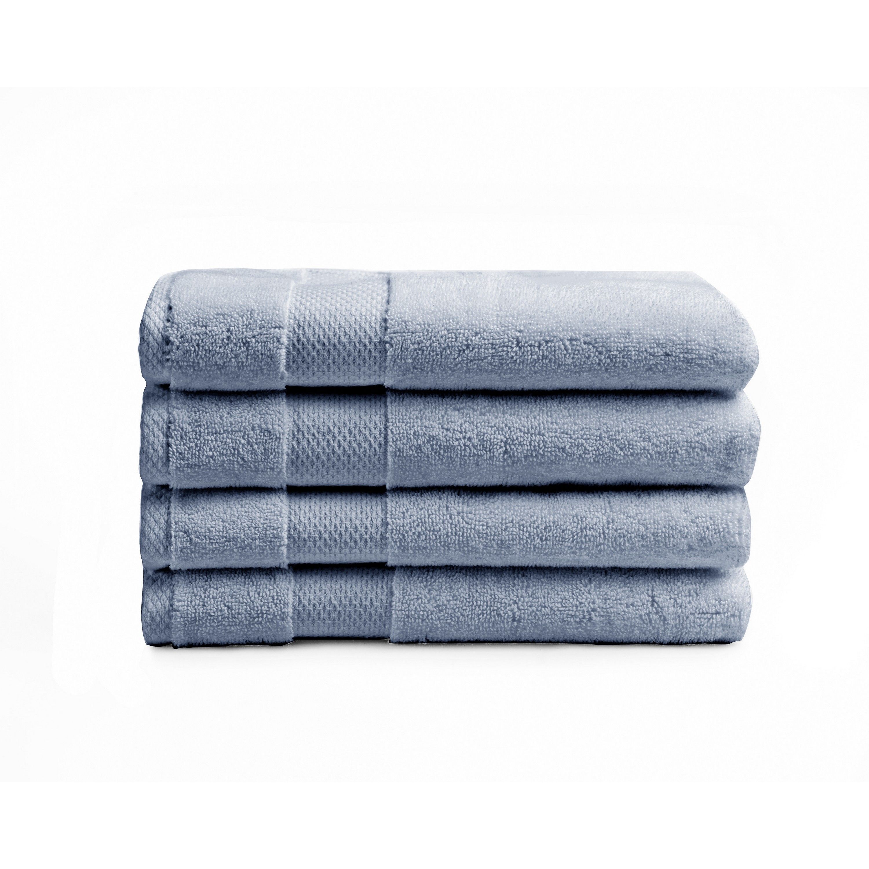 Charisma Heritage American Cotton 4Piece Hand Towel Set in Blue Joy