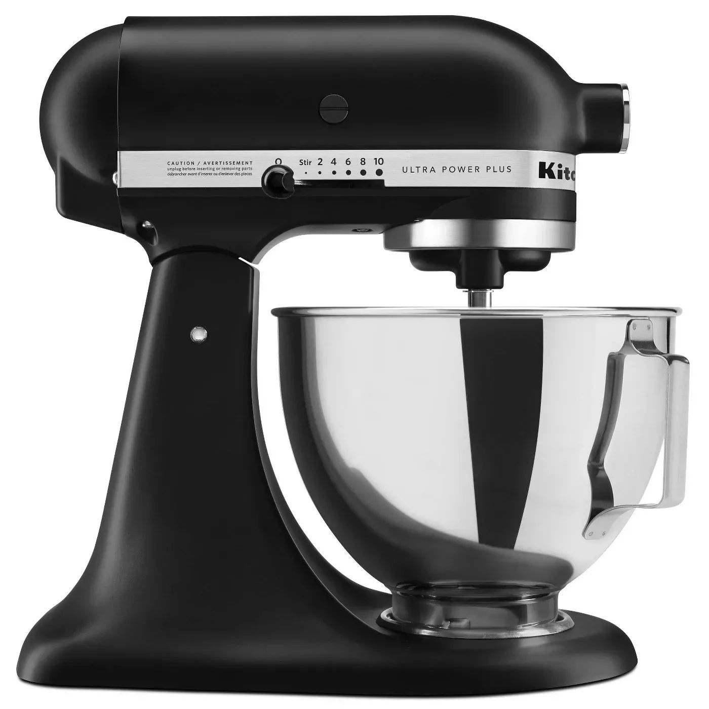 KitchenAid 4.5 Qt. Ultra Power Plus TiltHead Stand Mixer in Matte Black Joy