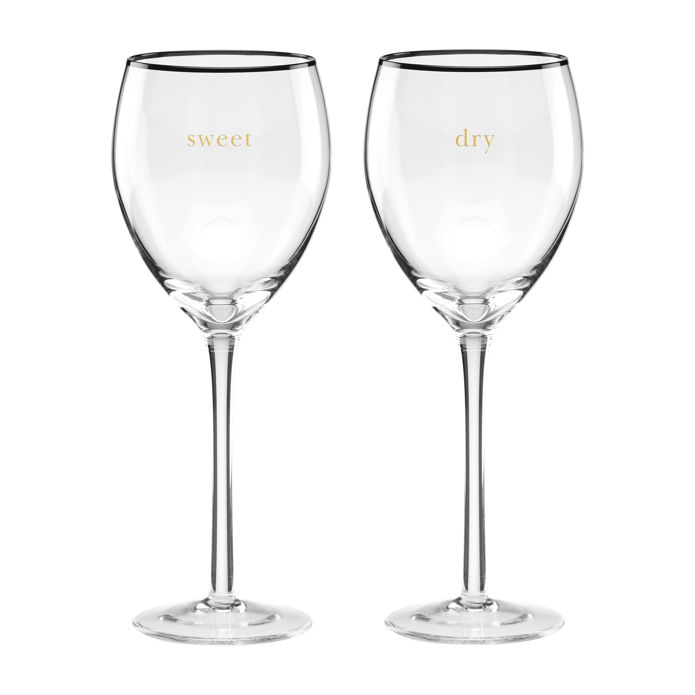 Kate Spade New York Cheers to Us Wine Glasses, Set of 2 Joy
