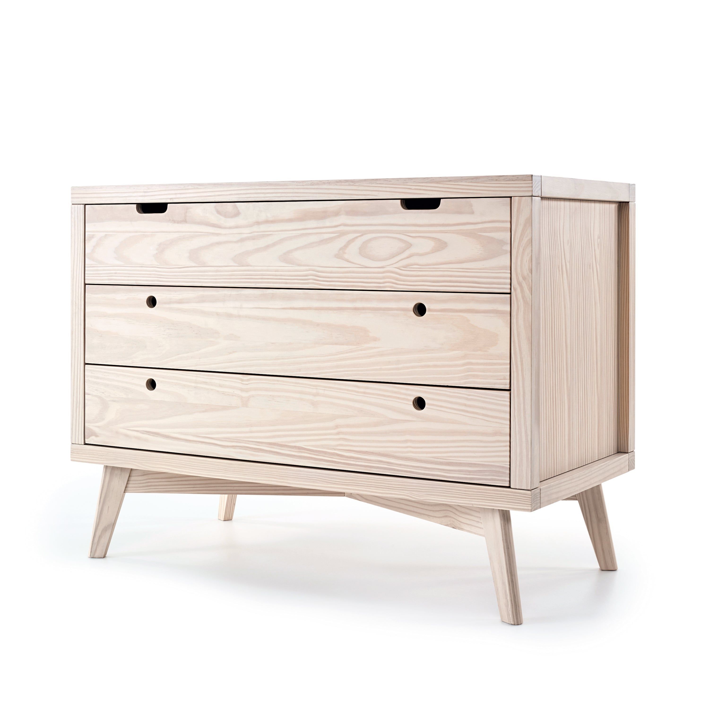 Natural wood dresser shop baby