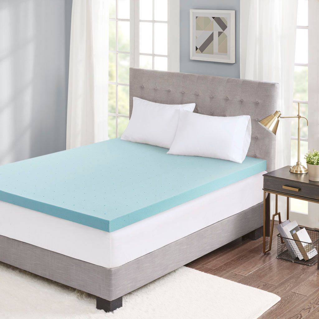3" Cooling Gel Memory Foam Mattress Topper with Removable Cooling Cover, King