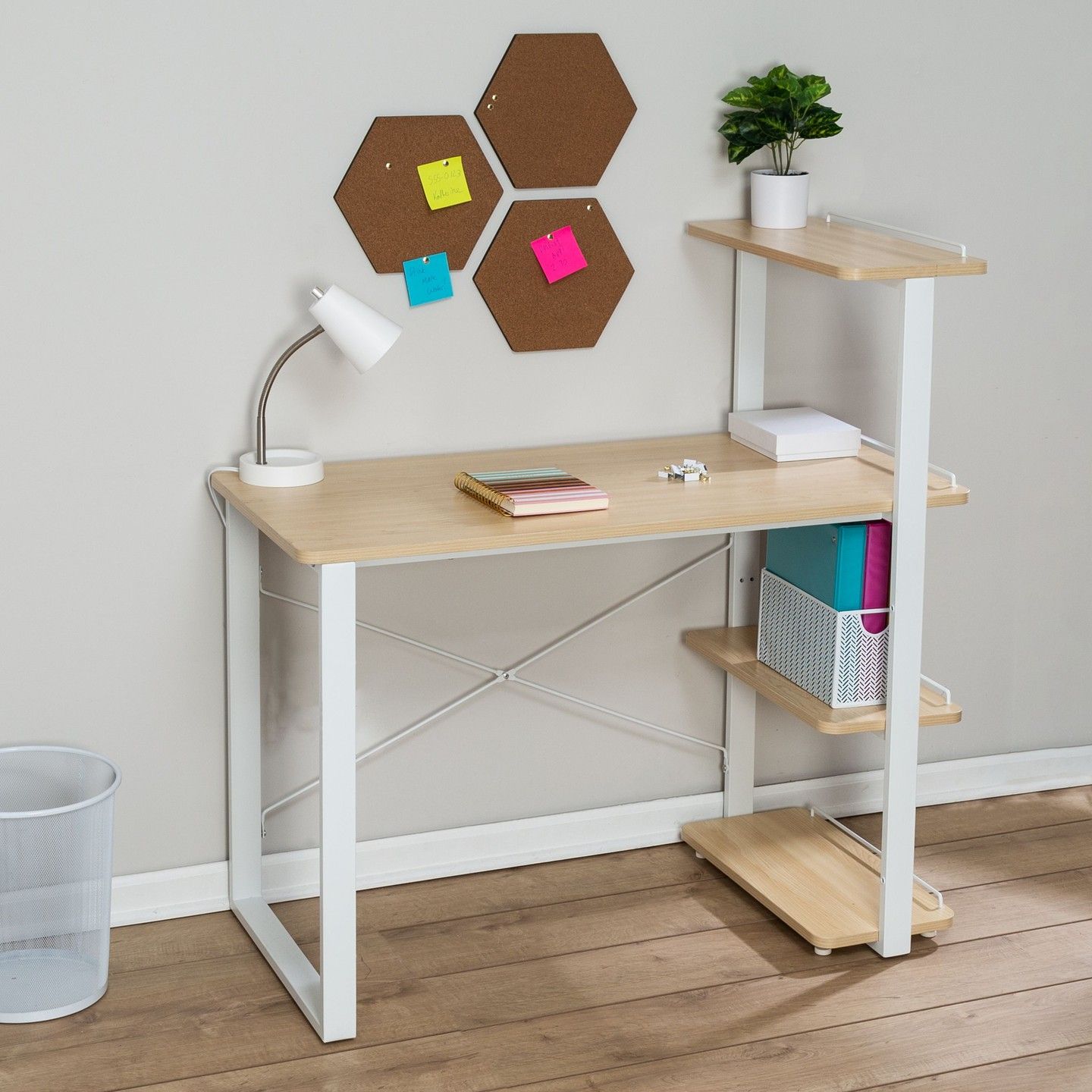 Honey-Can-Do Home Office Computer Desk with Shelves