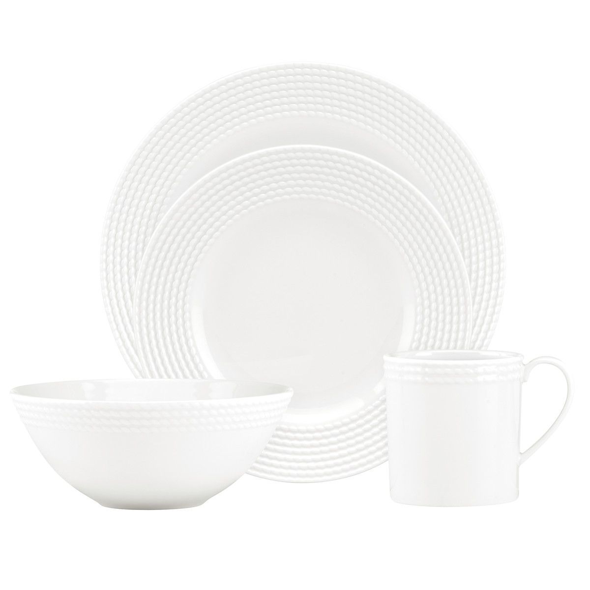 Kate Spade New York Wickford 16-Piece Dinnerware Set, Service for 4 | Joy