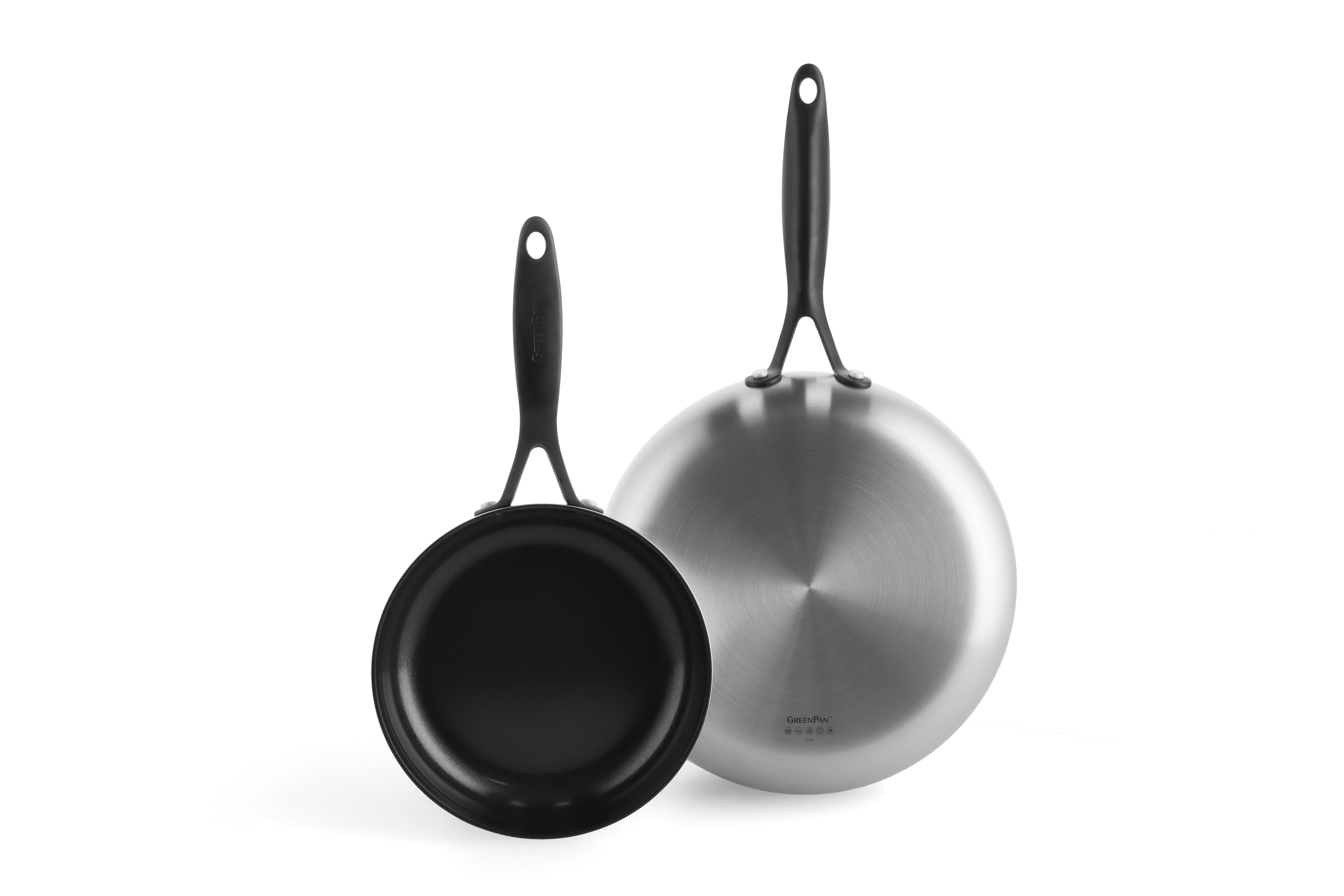 GreenPan Venice Pro Noir Ceramic Nonstick Frying Pan Set, 8" and 10" Joy