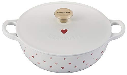 Le Creuset Enameled Cast Iron Soup Pot, 2.75 Quarts, White