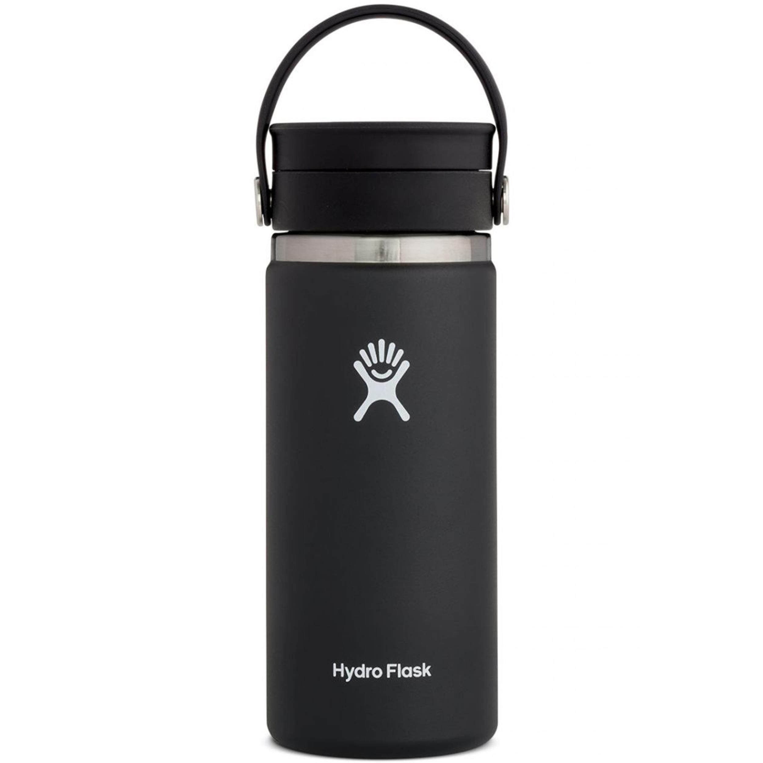 Hydro Flask Wide Mouth Coffee Flask with Flex Sip Lid in Black, 16 Oz. Joy
