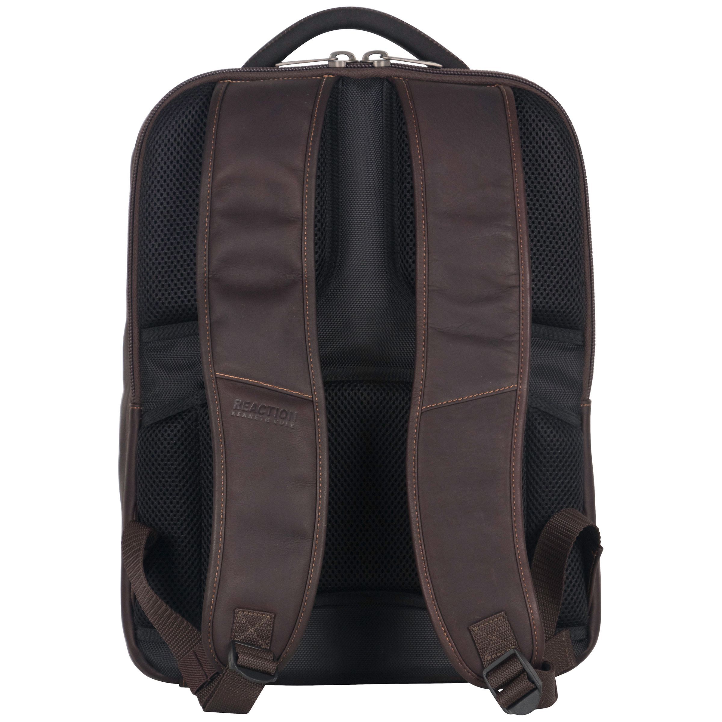 Kenneth Cole Reaction Colombian Leather Backpack in Black Joy