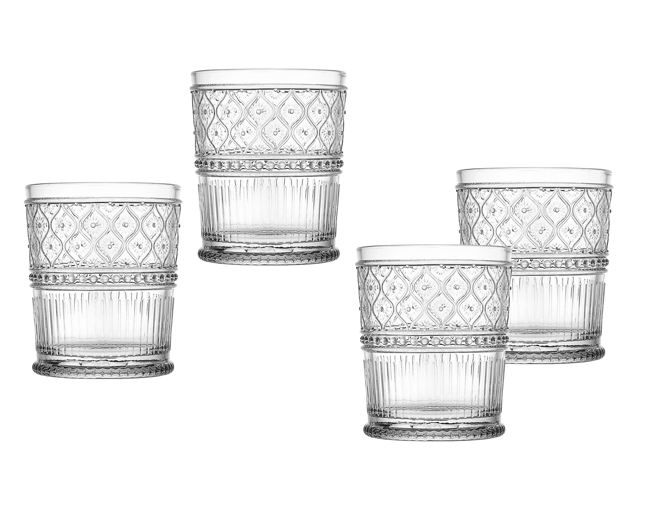 Godinger Claro Double Old Fashioned Glasses, Set of 4 in Clear Joy