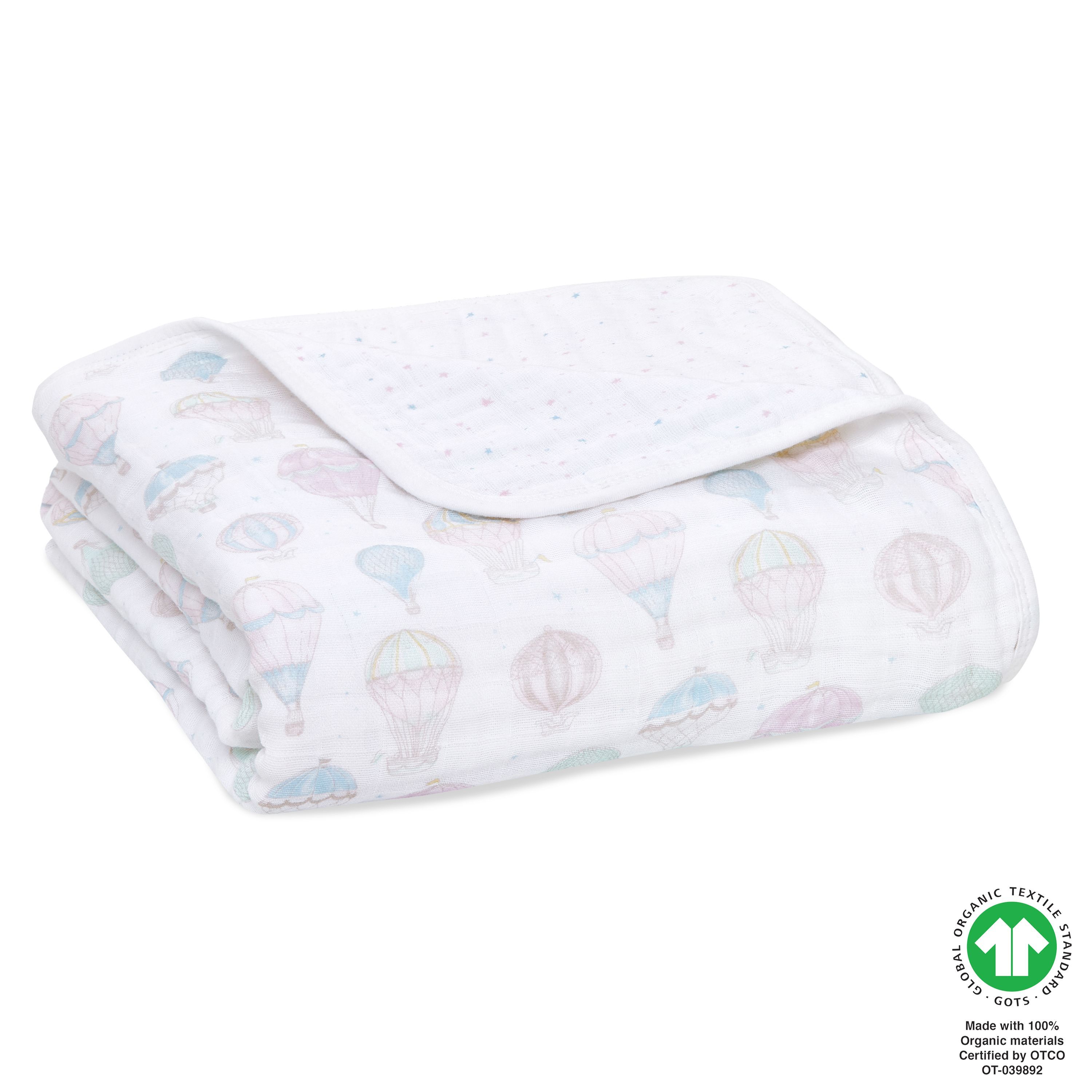 aden + anais Organic Muslin Dream Blanket in Above the Clouds Joy