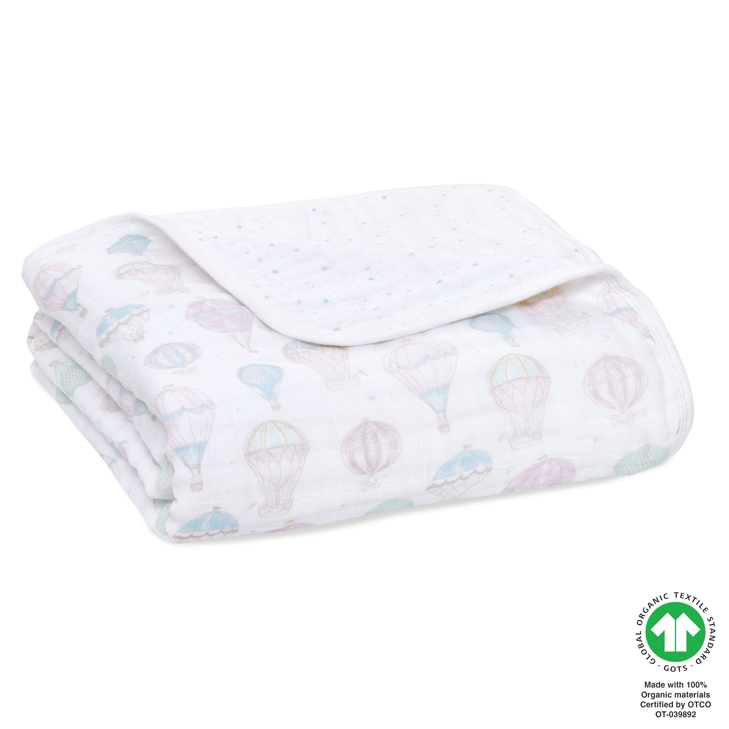 Aden + Anais Organic Muslin Dream Blanket In Above The Clouds 