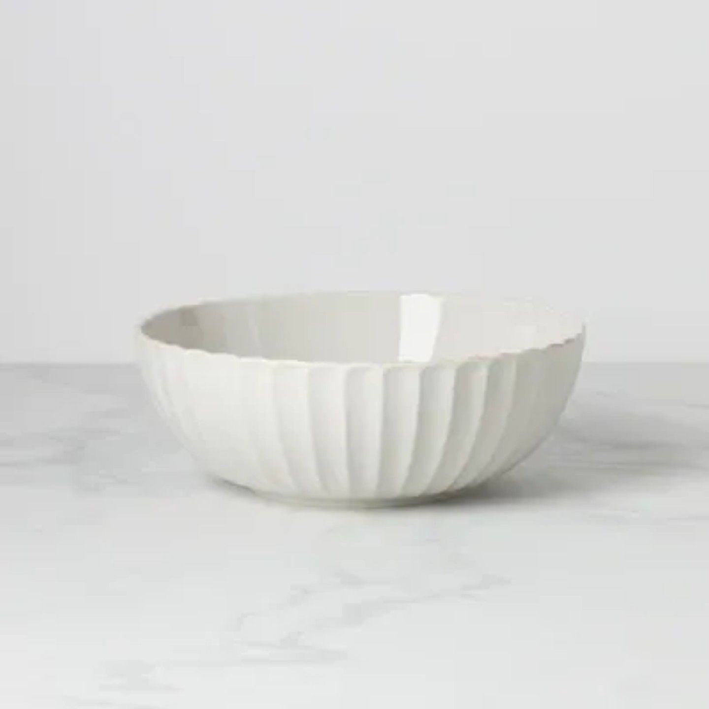 Lenox French Perle Scallop Serving Bowl