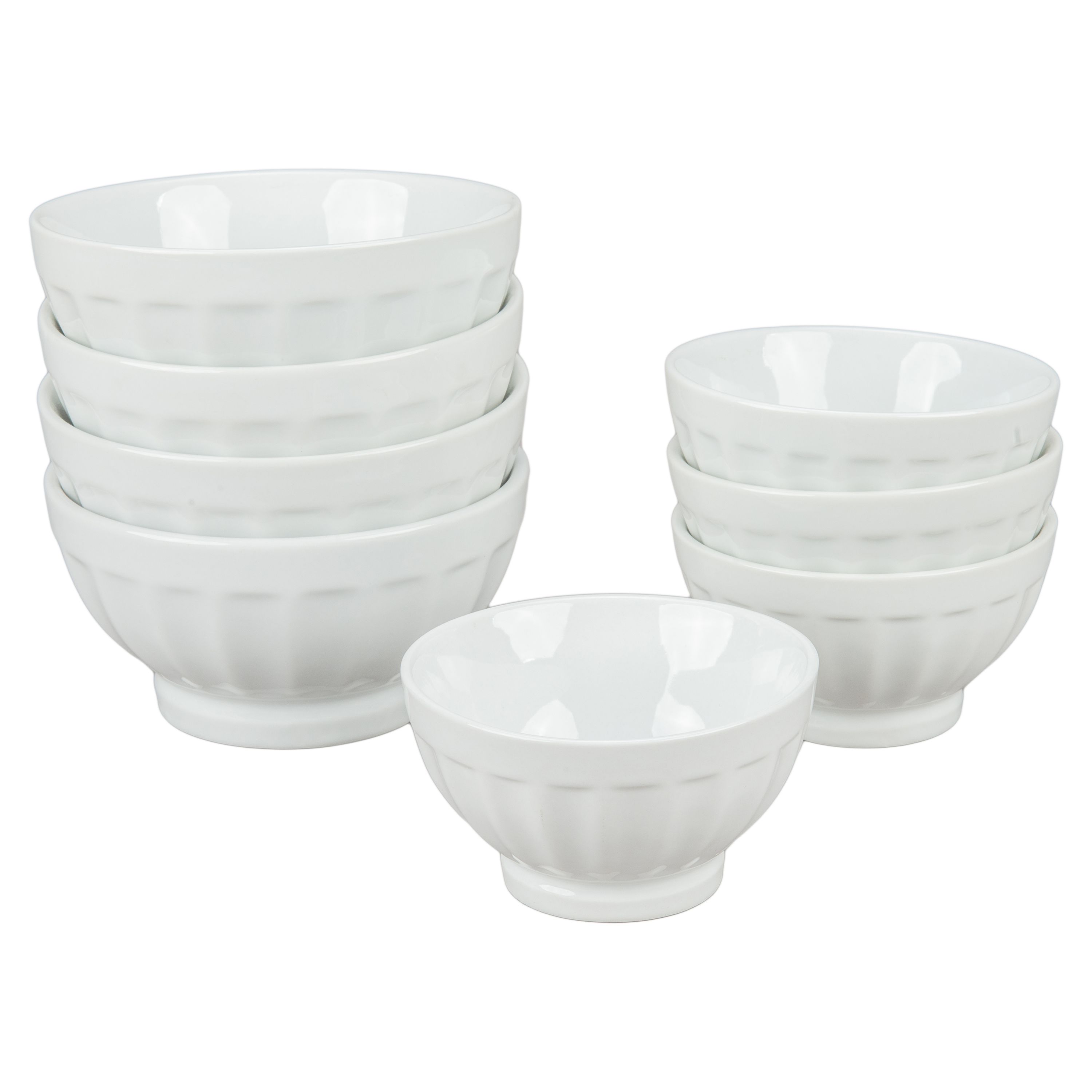 Bia Cordon Bleu Fluted Bowls, Set of 8 Joy