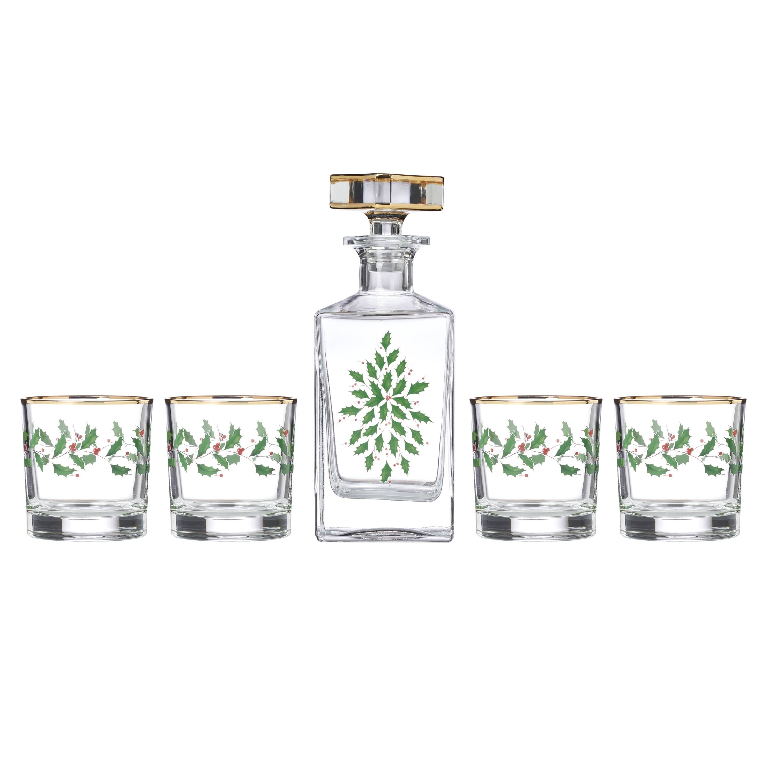 lenox-holiday-5-piece-decanter-whiskey-glass-set-joy