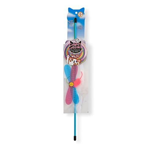 猫壱 NECOICHI Crinkly Critters Cat Feather Teaser Interactive Wand Toy No.1 Selling Cat Toy in Japan
