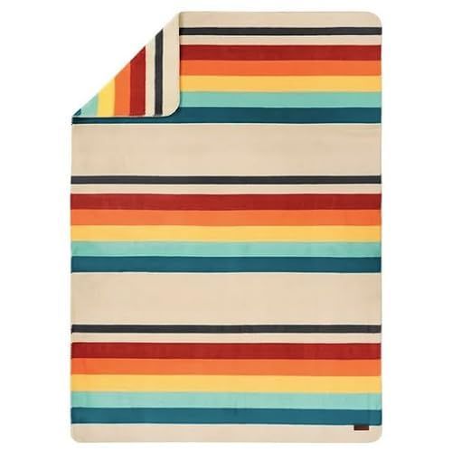 Pendleton Ultra Soft Sherpa Fleece Plush Throw 50" x 70" (Mount Foraker)